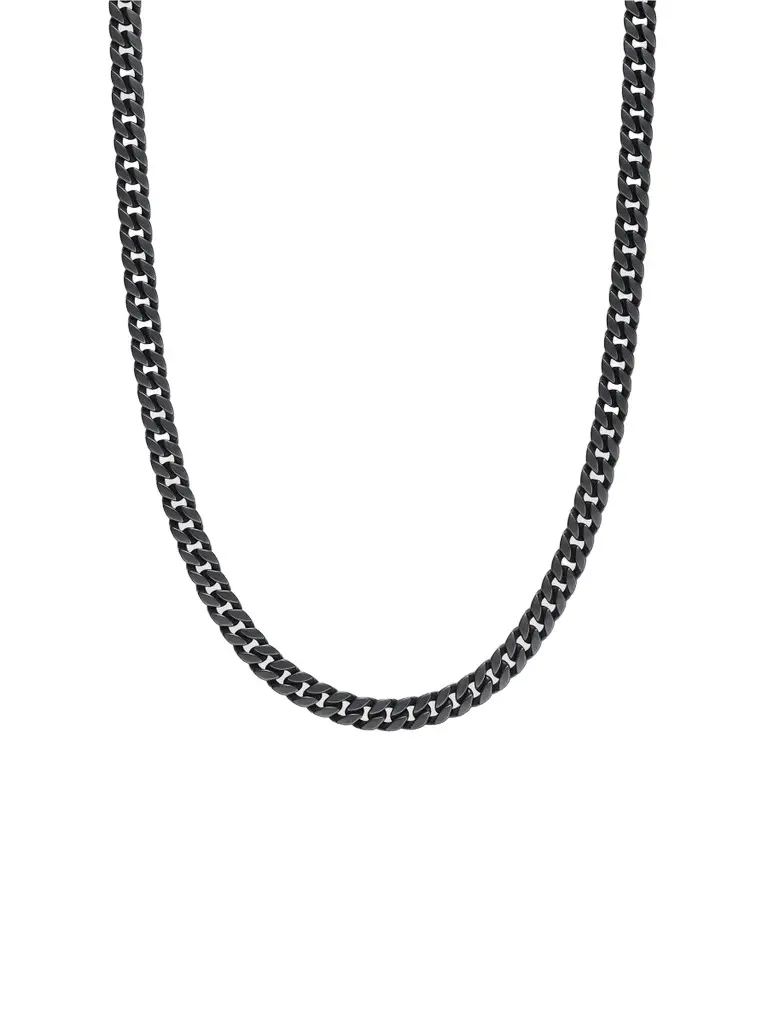 David Yurman Men's Curb Chain Necklace in Titanium, 8MM - Black