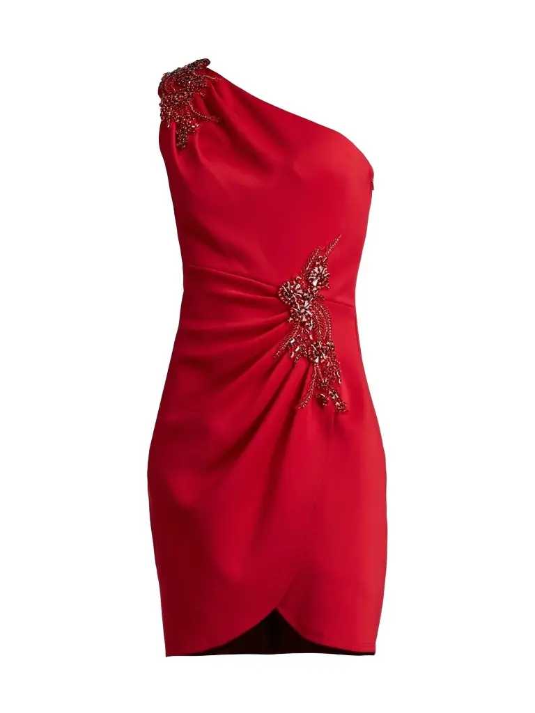 Women's One-Shoulder Neoprene Minidress Women's One-Shoulder Neoprene Minidress
