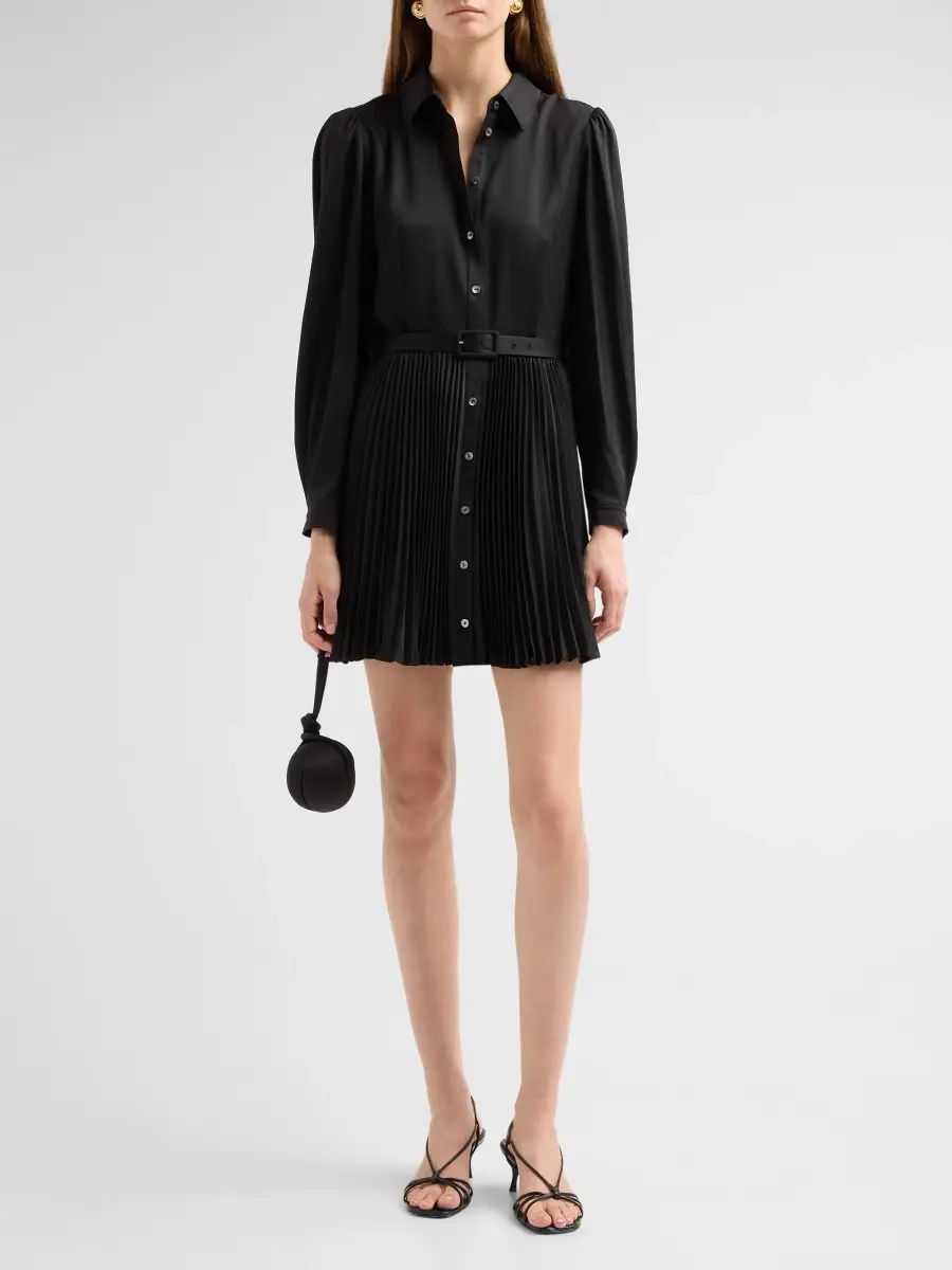 Cinq à Sept Women's Reynolds Belted Mini Shirtdress | Thumbnail 2 Cinq à Sept Women's Reynolds Belted Mini Shirtdress | Thumbnail 2