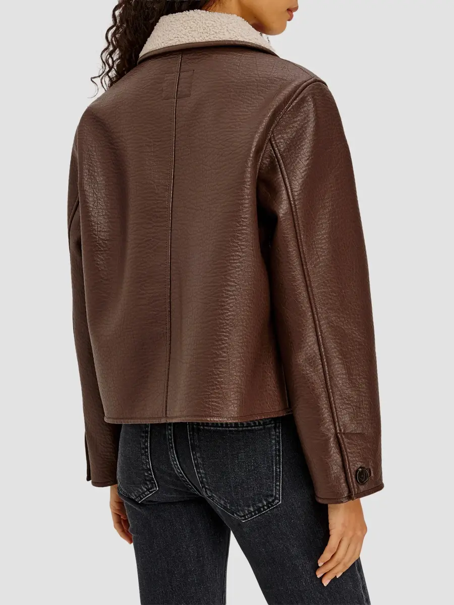 RAILS Women's Terra Faux-Shearling & Faux-Leather Jacket - Espresso | Thumbnail 3