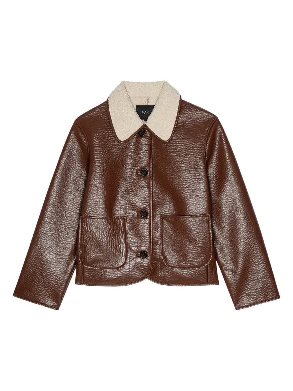 RAILS Women's Terra Faux-Shearling & Faux-Leather Jacket - Espresso