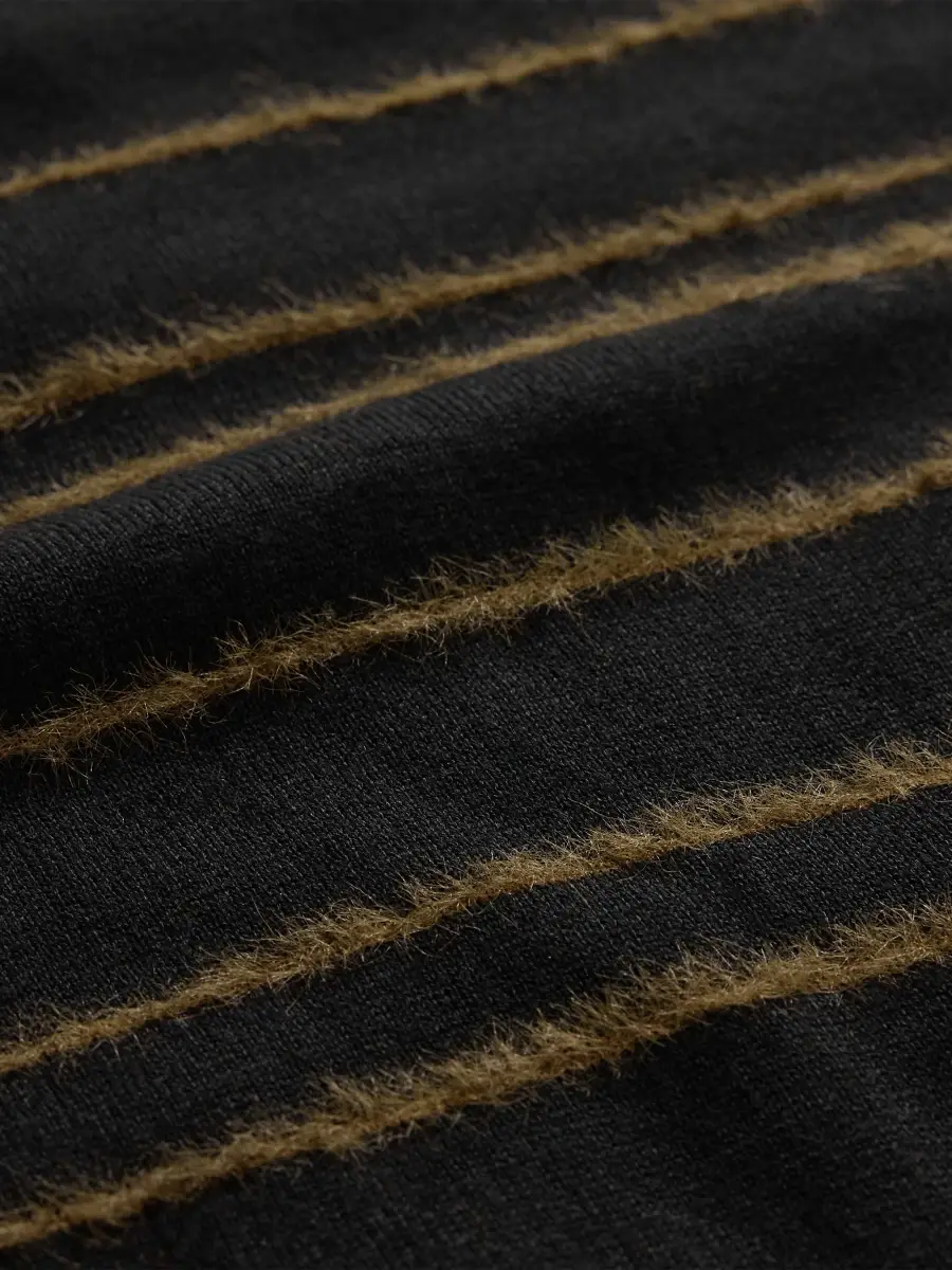 JOHN VARVATOS Men's Everly Textured Stripe Crewneck Top | Thumbnail 6