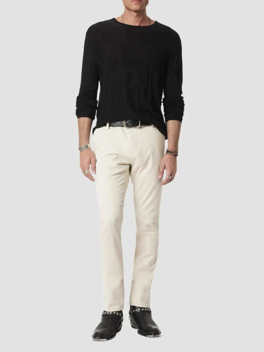 JOHN VARVATOS Men's Addison Broken Twist Cable Crewneck Sweater | Thumbnail 2 JOHN VARVATOS Men's Addison Broken Twist Cable Crewneck Sweater | Thumbnail 2