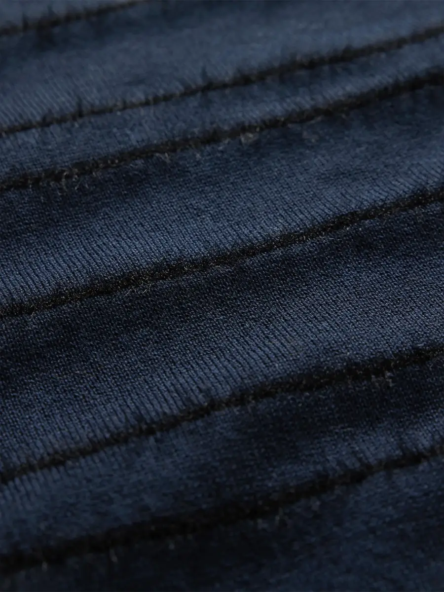 JOHN VARVATOS Men's Everly Textured Stripe Crewneck Top | Thumbnail 6