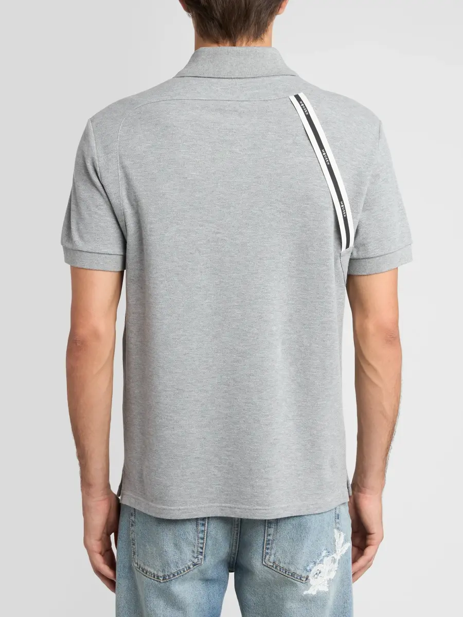 Alexander McQueen Men's Harness Cotton Polo Shirt | Thumbnail 3