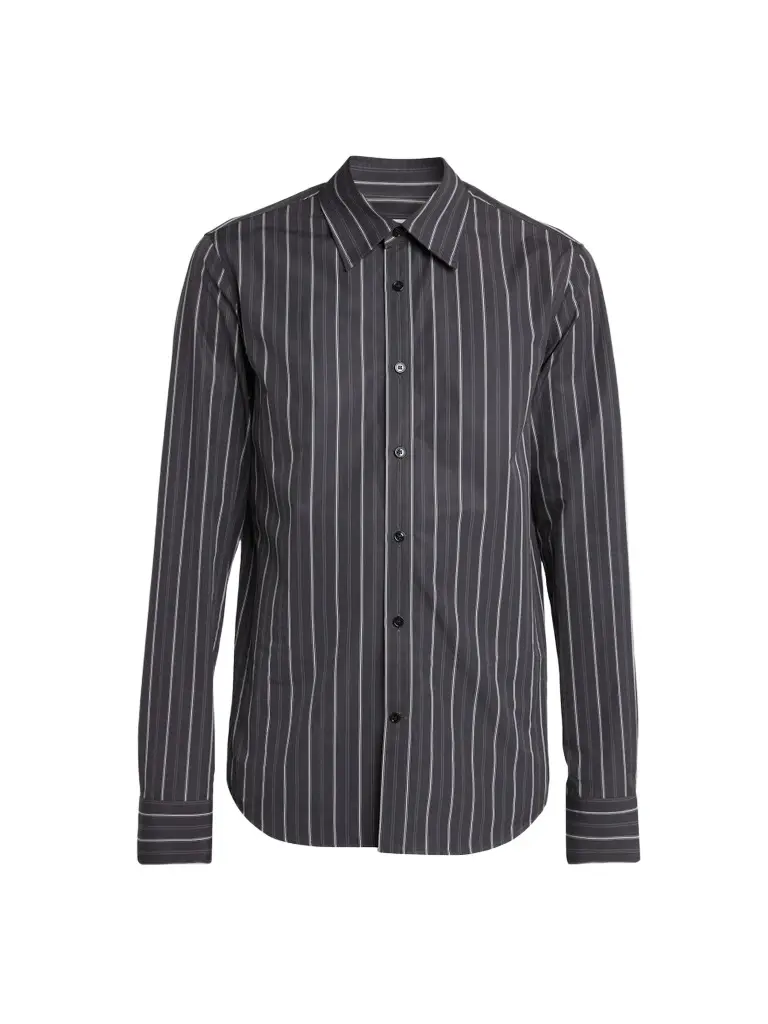 Alexander McQueen Men's Striped Cotton Button-Front Shirt