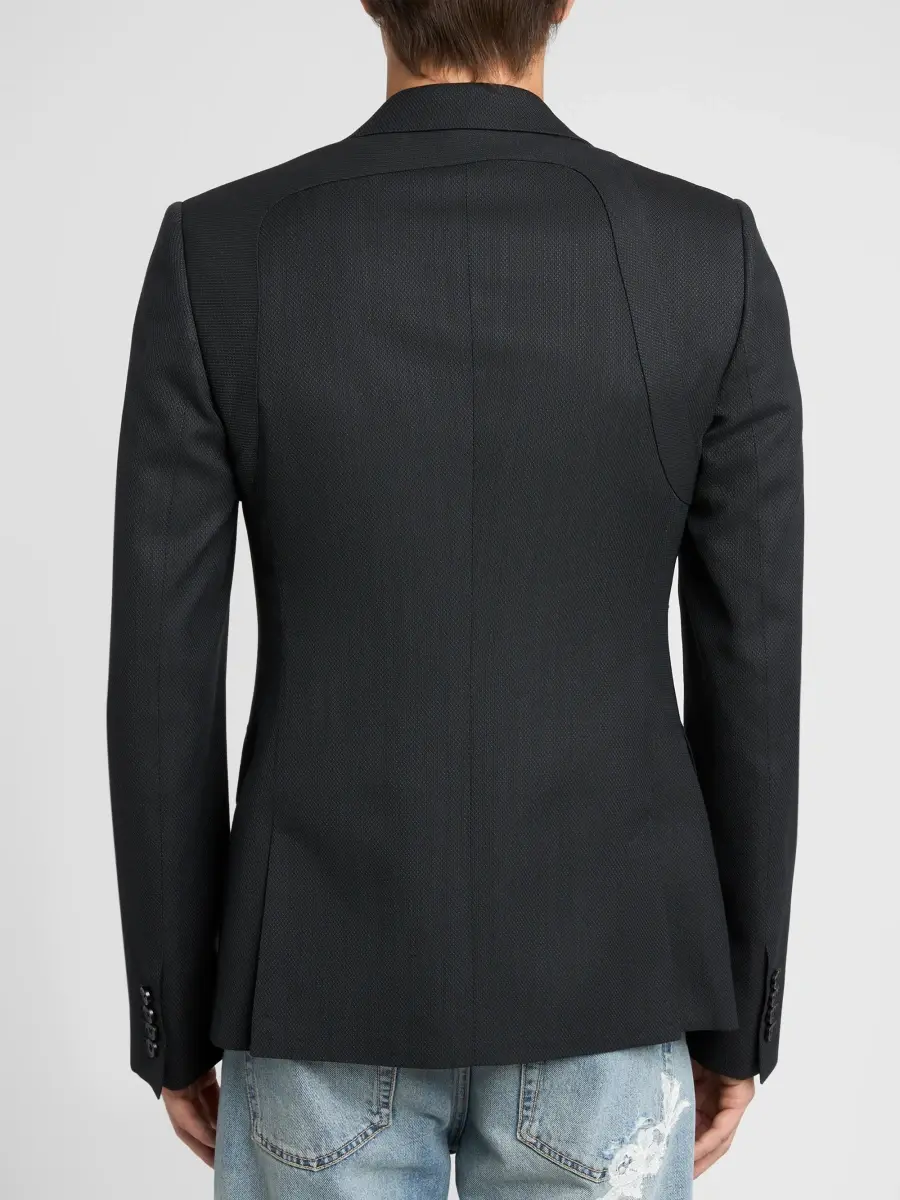 Alexander McQueen Men's Tassel-Trim Wool Jacket | Thumbnail 3 Alexander McQueen Men's Tassel-Trim Wool Jacket | Thumbnail 3