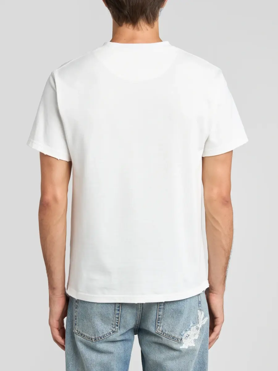 Alexander McQueen Men's Ribcage Cotton Jersey T-Shirt | Thumbnail 3