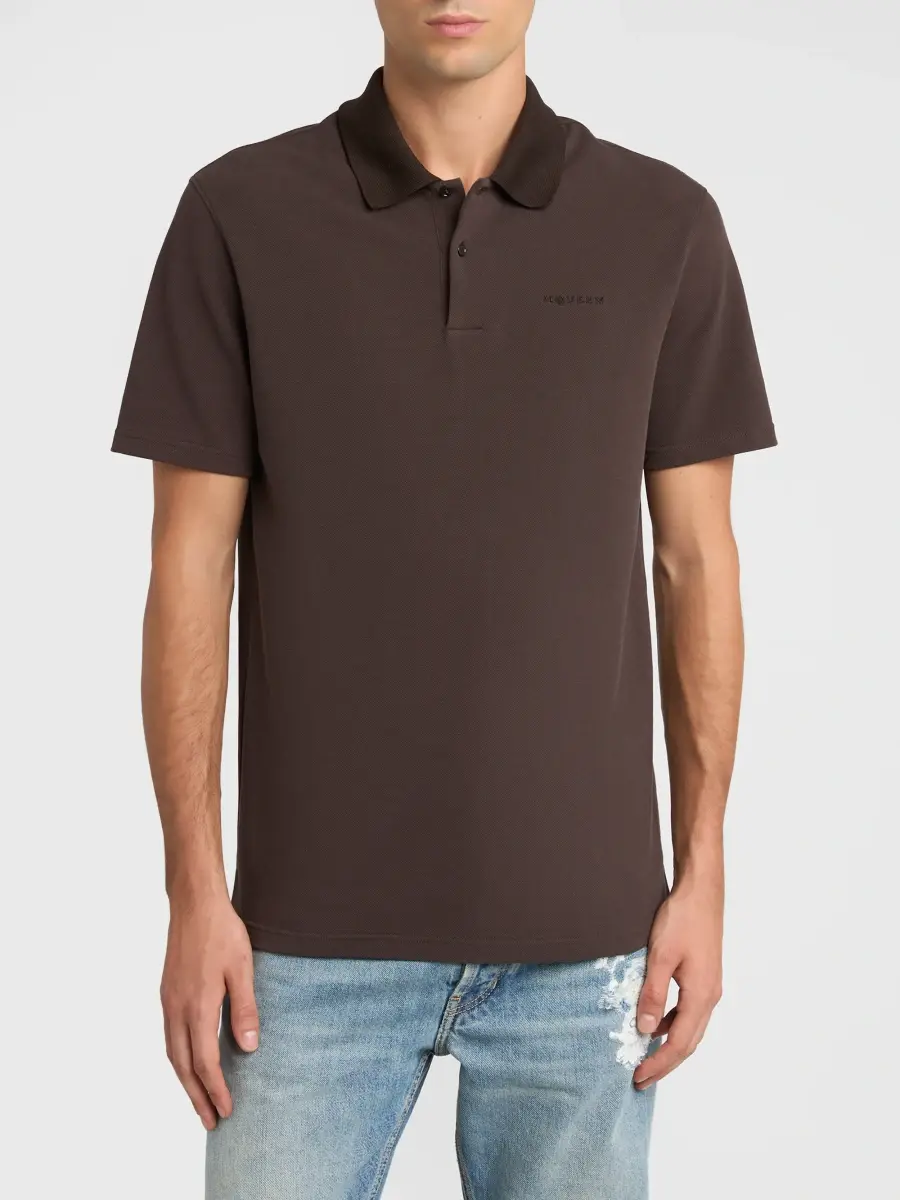 Alexander McQueen Men's Logo Cotton Polo Shirt | Thumbnail 4