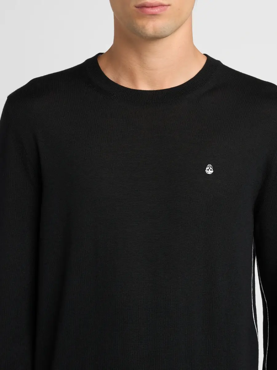 Alexander McQueen Men's Logo Wool Sweater | Thumbnail 5