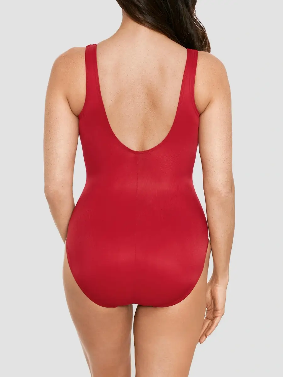 Miraclesuit Swim Women's Razzle Dazzle Zip One-Piece Swimsuit | Thumbnail 4 Miraclesuit Swim Women's Razzle Dazzle Zip One-Piece Swimsuit | Thumbnail 4