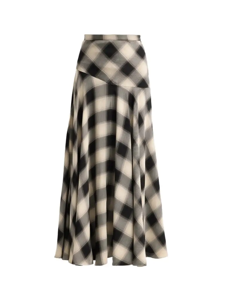 Women's Tess Ombré Plaid Maxi Skirt Women's Tess Ombré Plaid Maxi Skirt