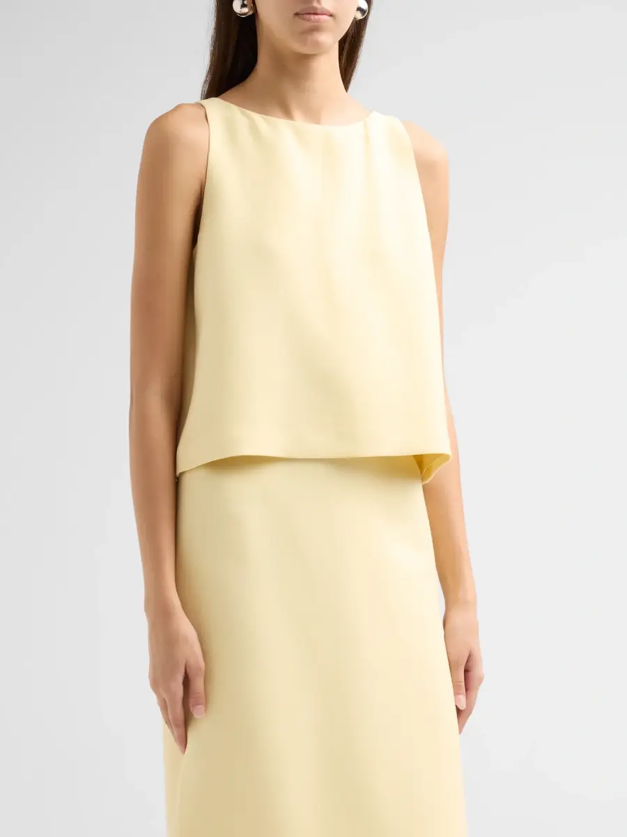 Adam Lippes Women's Nell Wool-Silk Top | Thumbnail 4 Adam Lippes Women's Nell Wool-Silk Top | Thumbnail 4