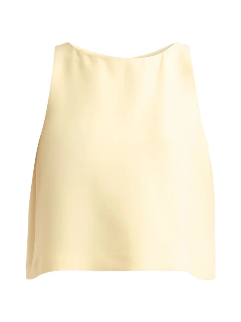 Adam Lippes Women's Nell Wool-Silk Top