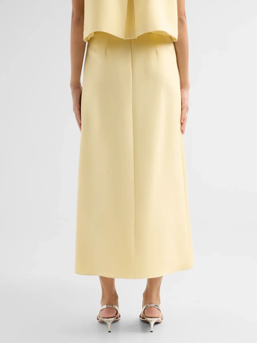 Adam Lippes Women's Wool-Silk Midi Pencil Skirt | Thumbnail 3 Adam Lippes Women's Wool-Silk Midi Pencil Skirt | Thumbnail 3