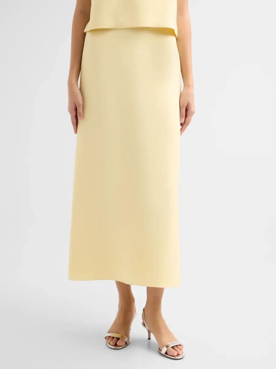 Adam Lippes Women's Wool-Silk Midi Pencil Skirt | Thumbnail 4 Adam Lippes Women's Wool-Silk Midi Pencil Skirt | Thumbnail 4