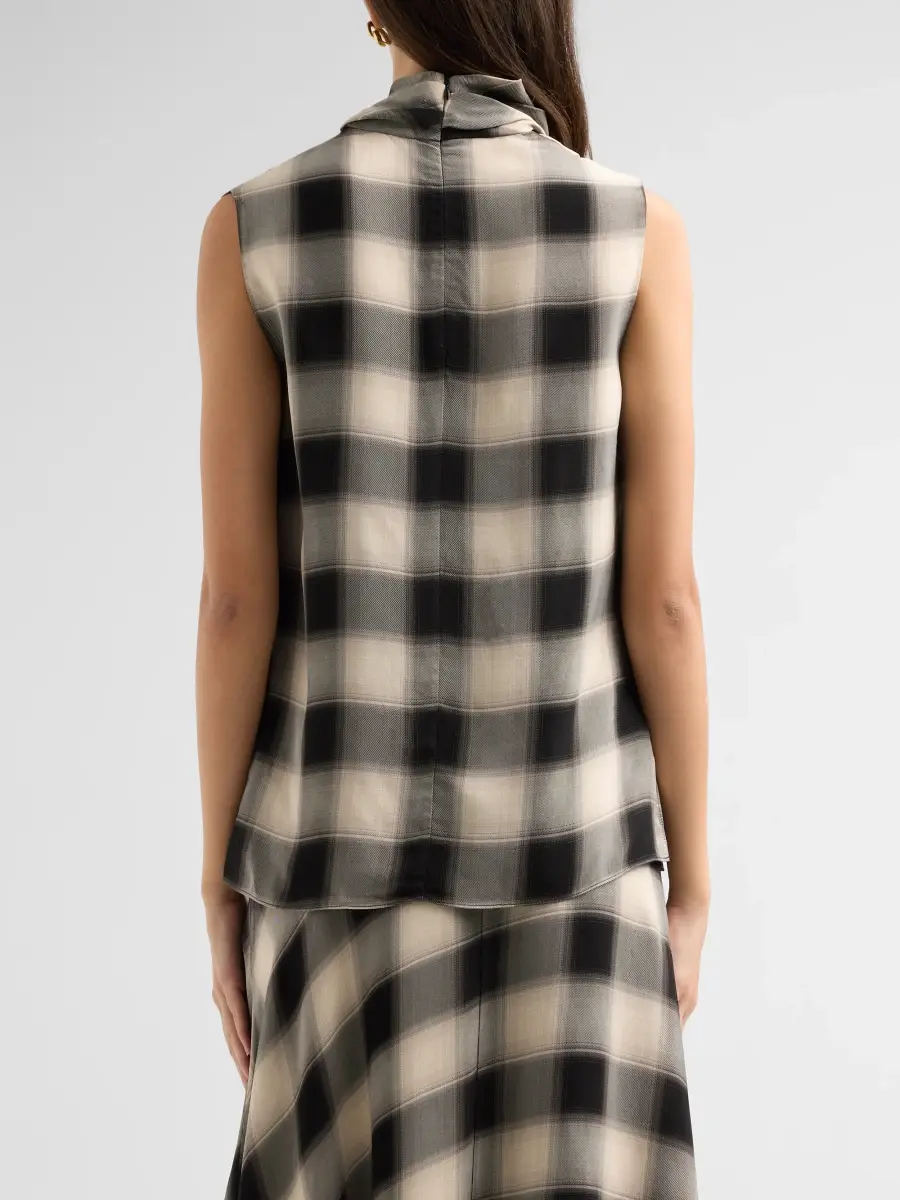 Adam Lippes Women's Kaia Ombré Plaid Top | Thumbnail 3 Adam Lippes Women's Kaia Ombré Plaid Top | Thumbnail 3