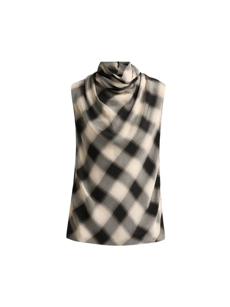 Women's Kaia Ombré Plaid Top Women's Kaia Ombré Plaid Top