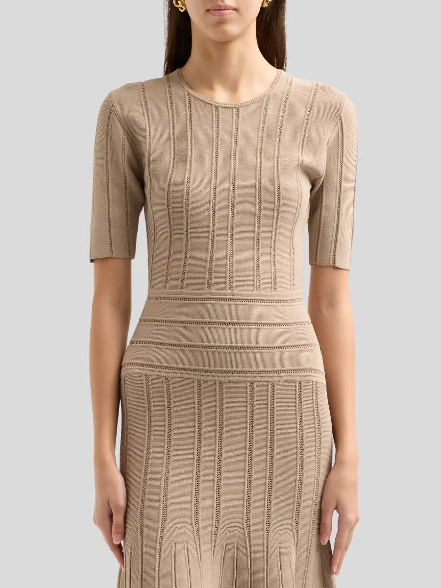 Adam Lippes Women's Cassidy Compact Jacquard Midi Dress | Thumbnail 5 Adam Lippes Women's Cassidy Compact Jacquard Midi Dress | Thumbnail 5