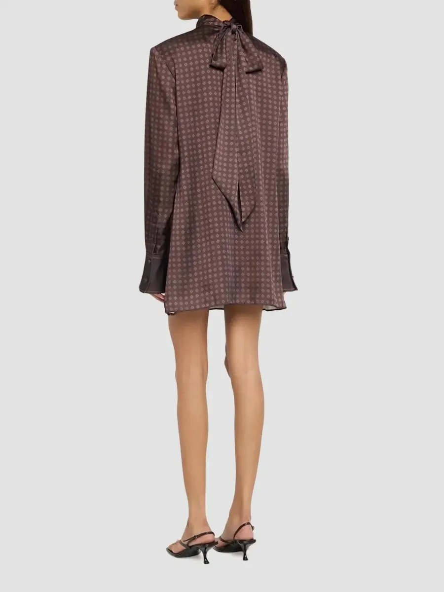SEROYA Women's Angrea Jacquard Mini Dress | Thumbnail 4 SEROYA Women's Angrea Jacquard Mini Dress | Thumbnail 4