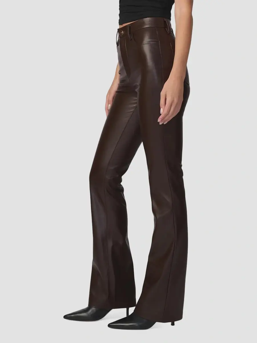 Joe's Jeans Women's Honey Faux-Leather High-Rise Bootcut Pants | Thumbnail 5 Joe's Jeans Women's Honey Faux-Leather High-Rise Bootcut Pants | Thumbnail 5