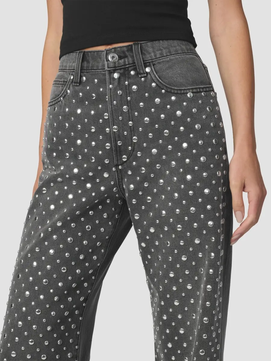 Joe's Jeans Women's The Harlowe Studded Wide-Leg Jeans | Thumbnail 5 Joe's Jeans Women's The Harlowe Studded Wide-Leg Jeans | Thumbnail 5