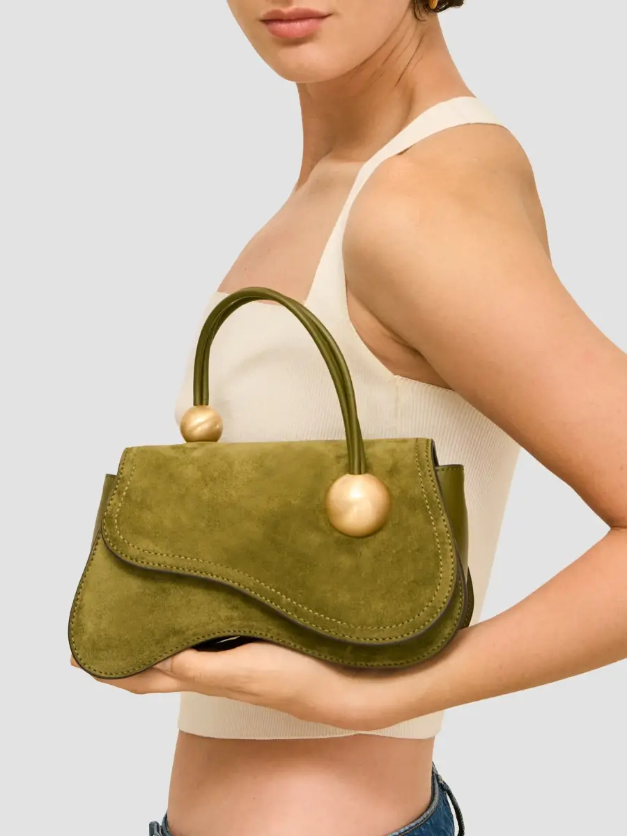 Cult Gaia Women's Kazia Suede Top Handle Bag | Thumbnail 2