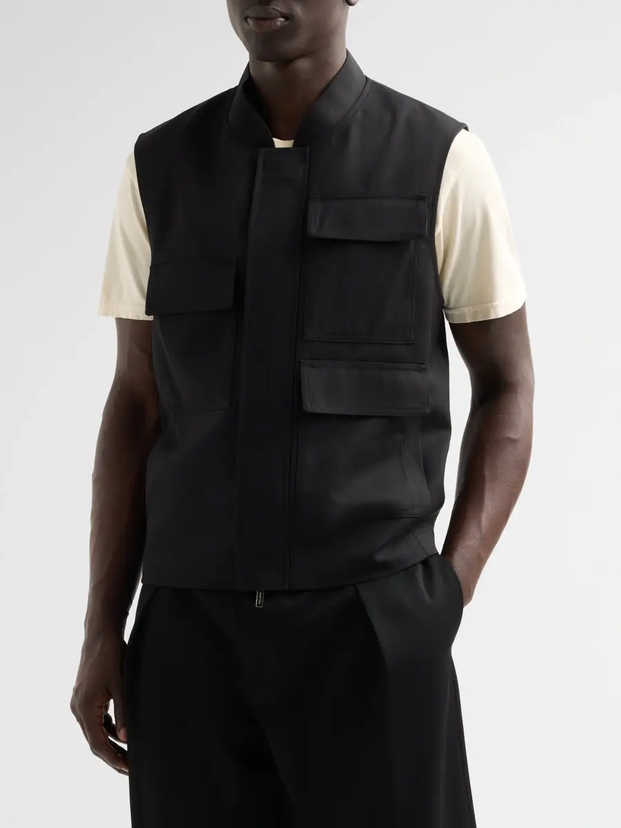 Helmut Lang Men's Wool Utility Vest | Thumbnail 4 Helmut Lang Men's Wool Utility Vest | Thumbnail 4