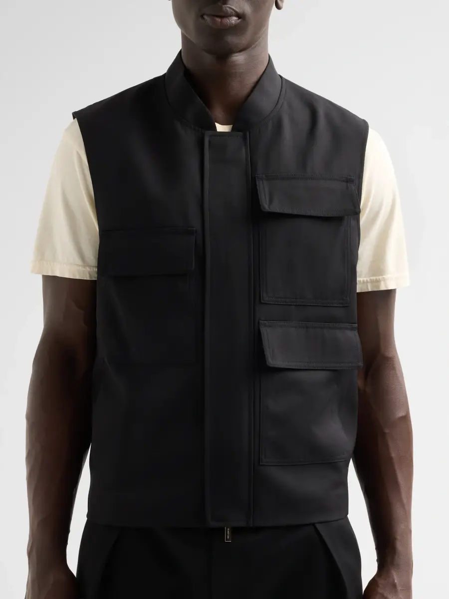 Helmut Lang Men's Wool Utility Vest | Thumbnail 5 Helmut Lang Men's Wool Utility Vest | Thumbnail 5