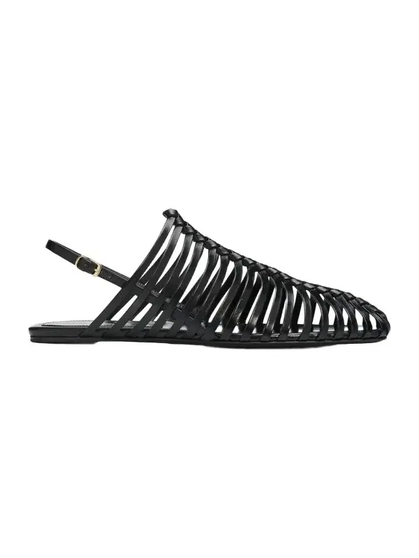 Dries Van Noten Women's Braided Leather Fisherman Sandals
