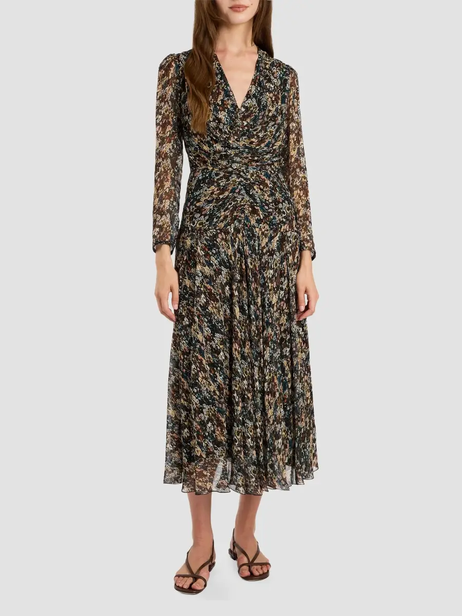 Santorelli Women's Sonia Floral Georgette A-Line Midi Dress | Thumbnail 2 Santorelli Women's Sonia Floral Georgette A-Line Midi Dress | Thumbnail 2