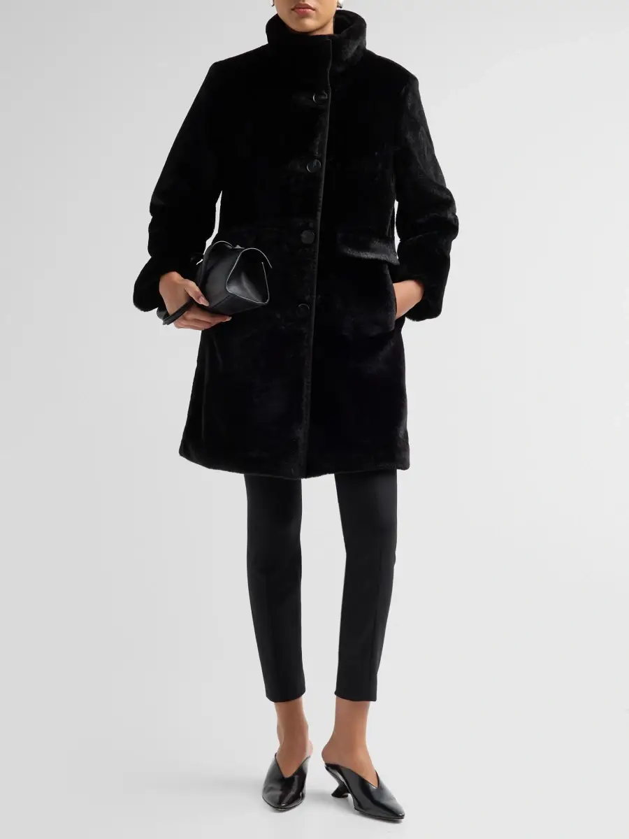 Mercer Collective Women's Faux Fur Button-Front Coat | Thumbnail 2 Mercer Collective Women's Faux Fur Button-Front Coat | Thumbnail 2