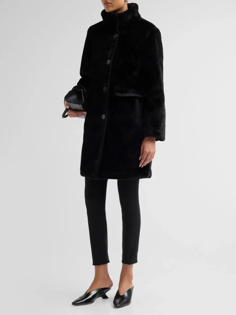 Mercer Collective Women's Faux Fur Button-Front Coat | Thumbnail 4 Mercer Collective Women's Faux Fur Button-Front Coat | Thumbnail 4