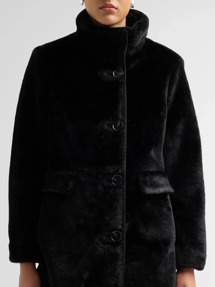 Mercer Collective Women's Faux Fur Button-Front Coat | Thumbnail 5 Mercer Collective Women's Faux Fur Button-Front Coat | Thumbnail 5