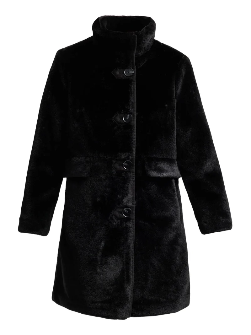 Mercer Collective Women's Faux Fur Button-Front Coat