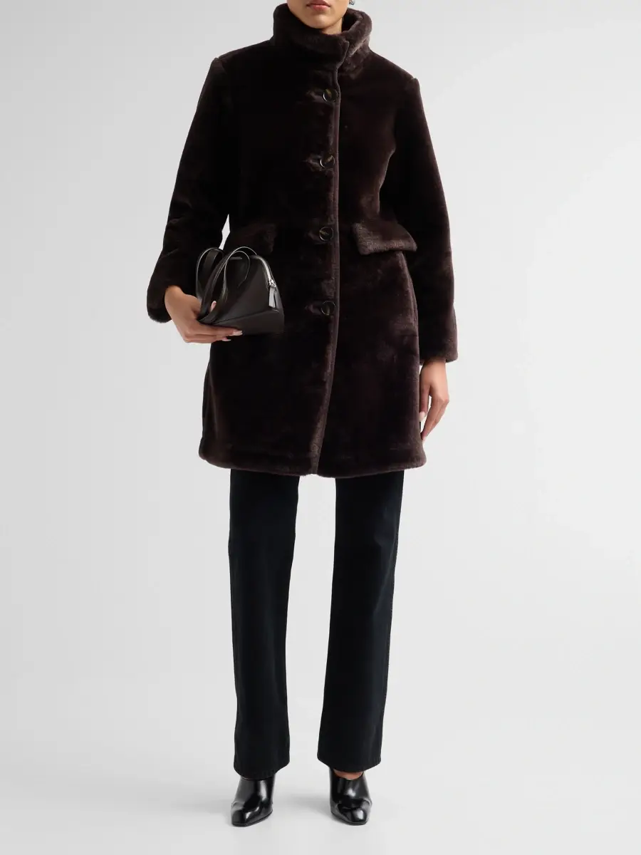 Mercer Collective Women's Faux Fur Button-Front Coat | Thumbnail 2 Mercer Collective Women's Faux Fur Button-Front Coat | Thumbnail 2