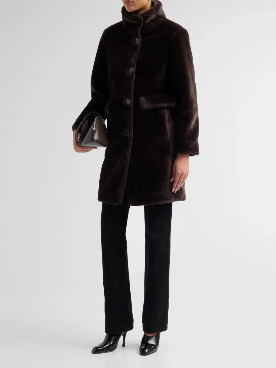 Mercer Collective Women's Faux Fur Button-Front Coat | Thumbnail 4 Mercer Collective Women's Faux Fur Button-Front Coat | Thumbnail 4