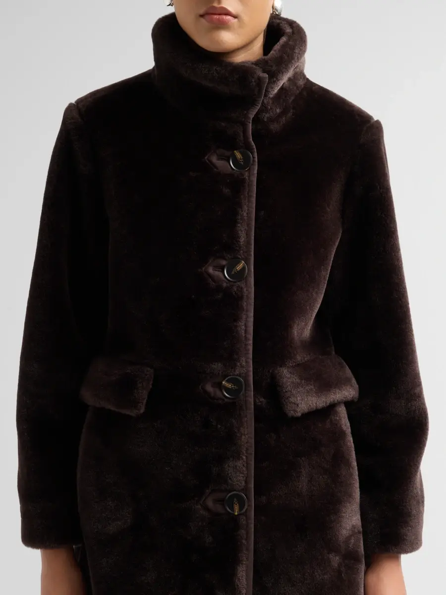Mercer Collective Women's Faux Fur Button-Front Coat | Thumbnail 5 Mercer Collective Women's Faux Fur Button-Front Coat | Thumbnail 5