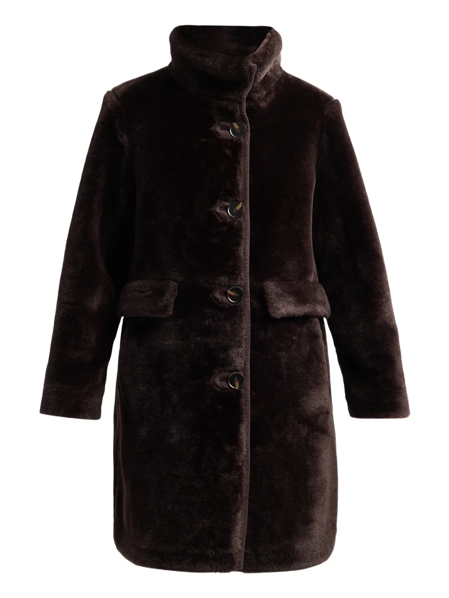Mercer Collective Women's Faux Fur Button-Front Coat