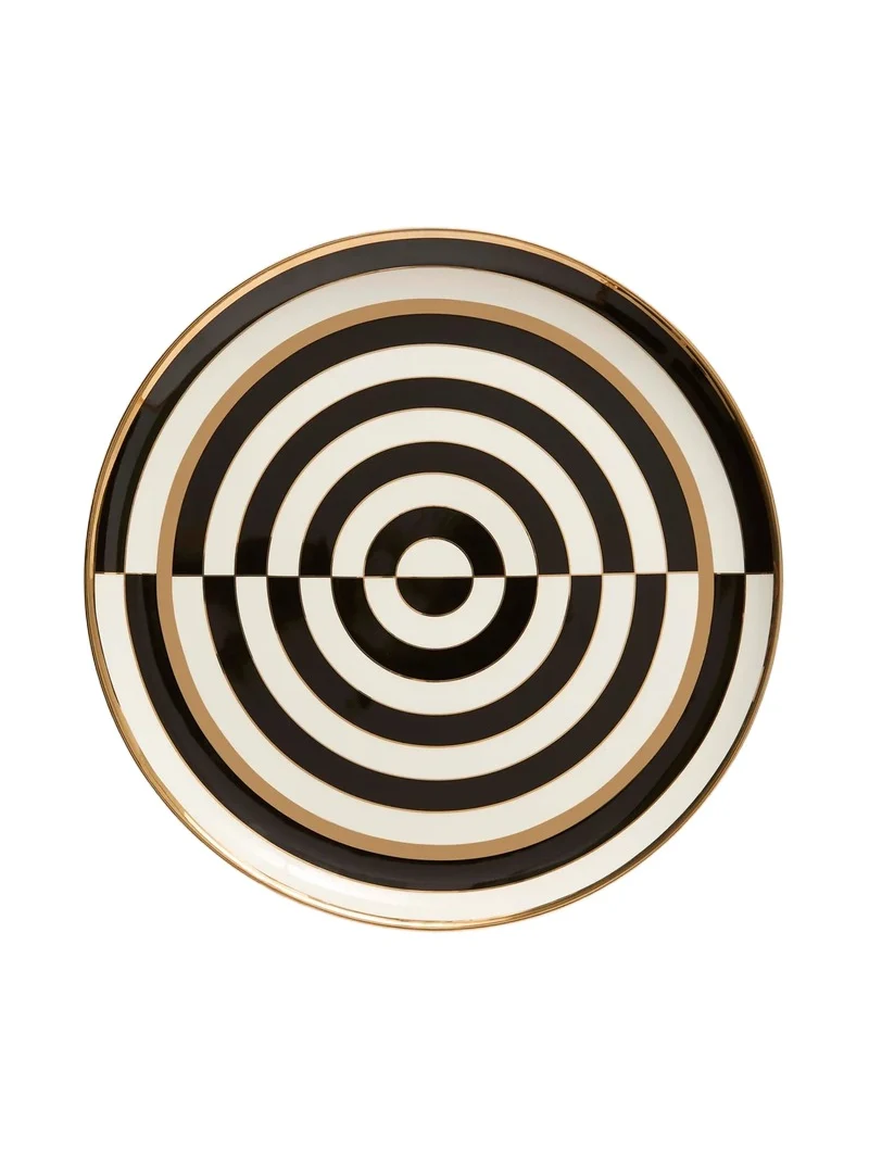 Jonathan Adler Op Art Round Serving Tray