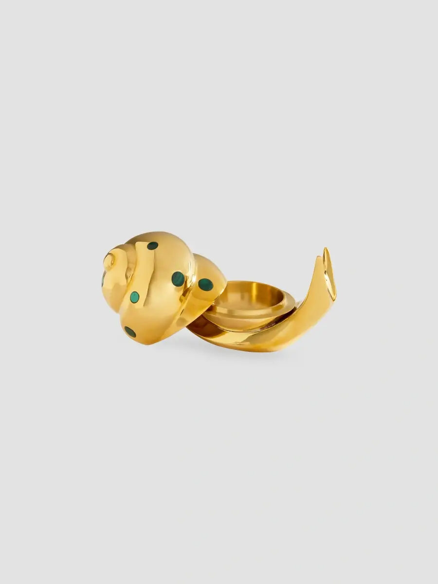 Jonathan Adler Goldtone & Malachite Snail Box | Thumbnail 2 Jonathan Adler Goldtone & Malachite Snail Box | Thumbnail 2