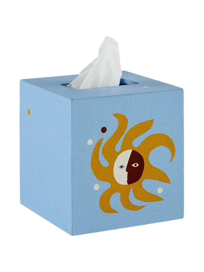 Playa Leather Tissue Box Playa Leather Tissue Box