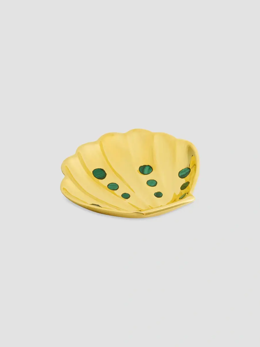 Jonathan Adler Brass & Malachite Clam Shell Tray | Thumbnail 2 Jonathan Adler Brass & Malachite Clam Shell Tray | Thumbnail 2
