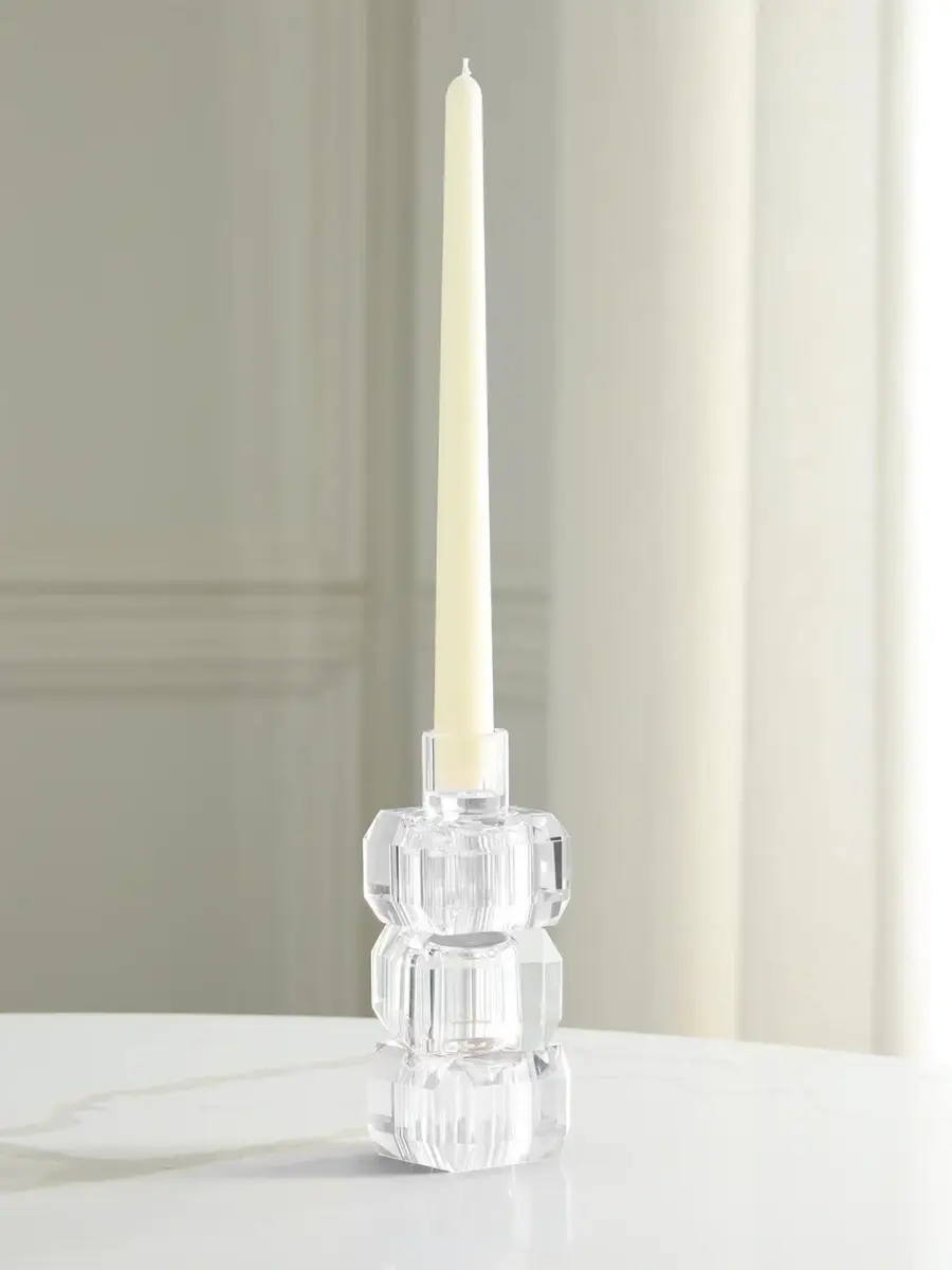 Tizo Amber Crystal 5-Piece Stackable Candleholder Set | Thumbnail 2