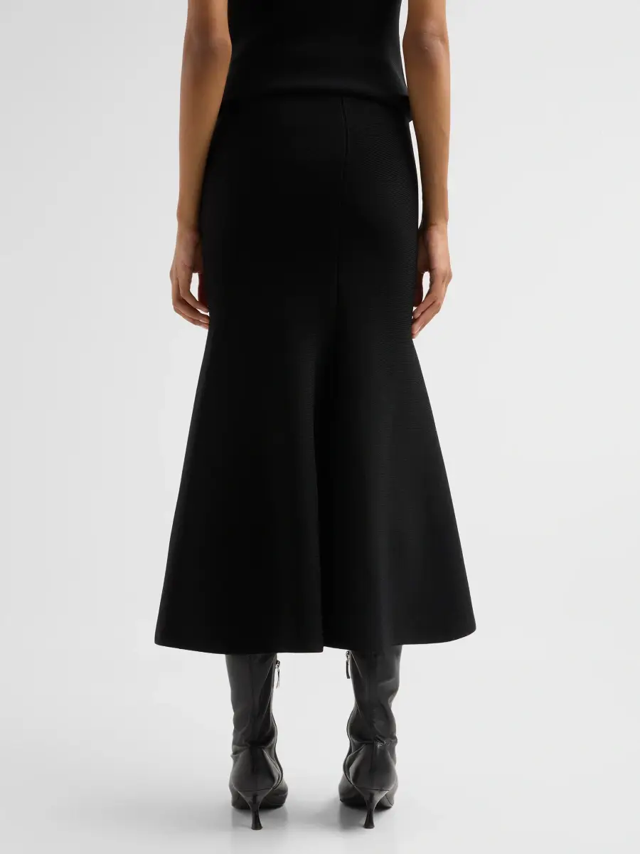 Brandon Maxwell Women's The Hendrix Flared Knit Skirt | Thumbnail 3 Brandon Maxwell Women's The Hendrix Flared Knit Skirt | Thumbnail 3
