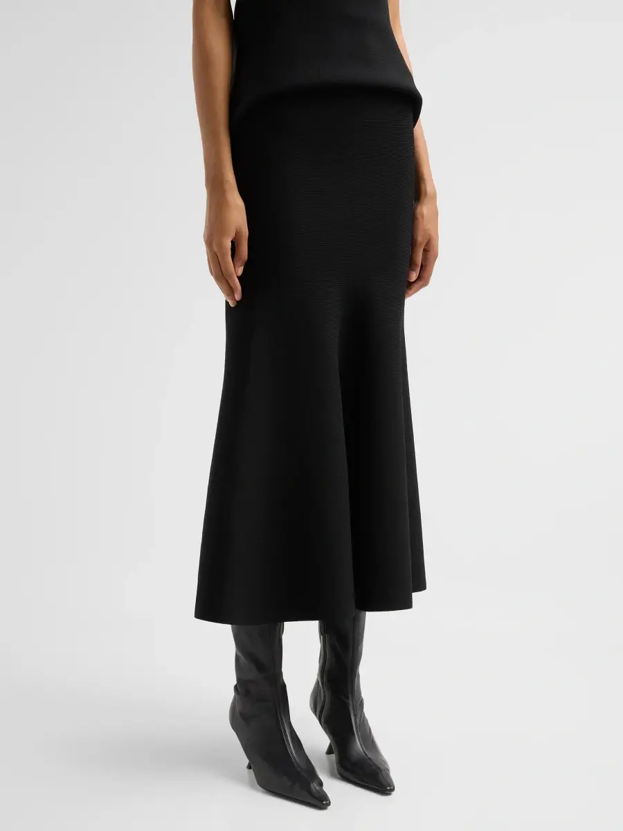 Brandon Maxwell Women's The Hendrix Flared Knit Skirt | Thumbnail 4 Brandon Maxwell Women's The Hendrix Flared Knit Skirt | Thumbnail 4