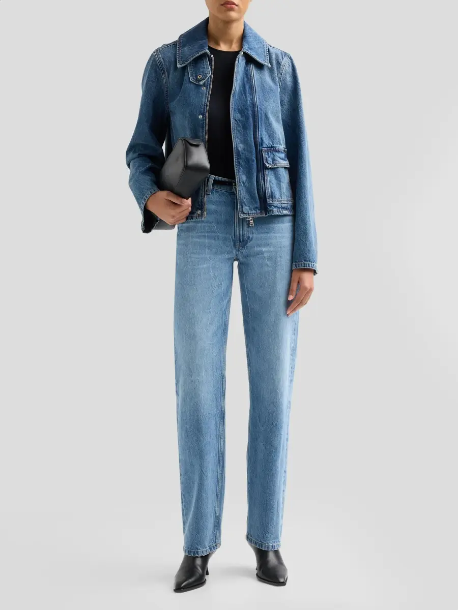 Brandon Maxwell Women's The Lowry Straight-Leg Jeans | Thumbnail 2