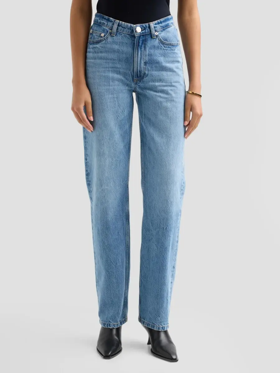 Brandon Maxwell Women's The Lowry Straight-Leg Jeans | Thumbnail 4
