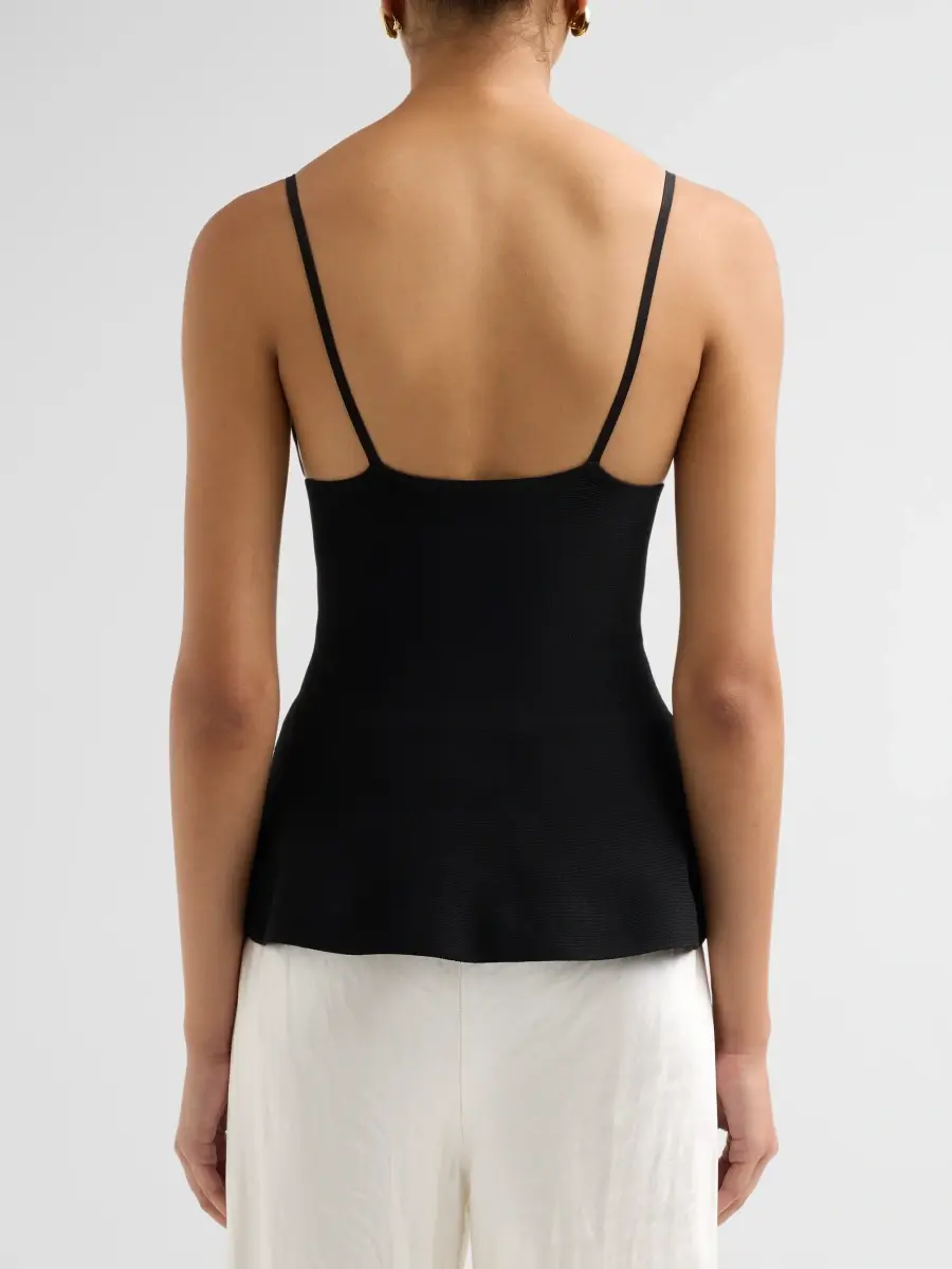 Brandon Maxwell Women's The Billie Sculpted Knit Top | Thumbnail 3