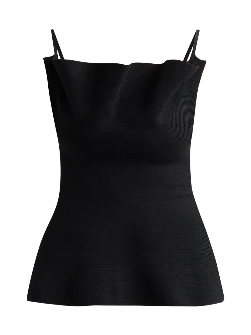 Brandon Maxwell Women's The Billie Sculpted Knit Top